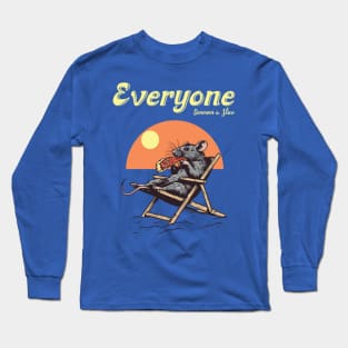 Pizza rat Everyone deserves a slice Long Sleeve T-Shirt